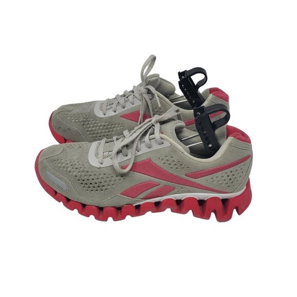 Reebok Zig Energy Running Shoes 71-J22339 Gray Neon Pink Women's Size 10 - Picture 3 of 6